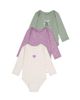 Deux Par Deux Deux par Deux Girls' Three Pack Organic Cotton Onesie Floral Print - 1