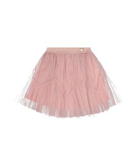 Deux Par Deux Deux par Deux Girls' Tiered Mesh Elastic Waist Skirt