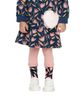 Deux Par Deux Deux par Deux Girls' Tulip Ankle Frill Stretch Knit Tights - 4