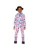 Deux Par Deux Deux par Deux Girls' Two Piece Floral Brushed Half-Zip Top & Pants Thermal Underwear - 4