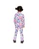 Deux Par Deux Deux par Deux Girls' Two Piece Floral Brushed Half-Zip Top & Pants Thermal Underwear - 5