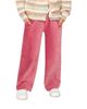 Deux Par Deux Deux par Deux Girls' Velour Elastic Waist Flare Pants - 4