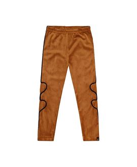 Deux Par Deux Deux par Deux Girls' Velvet Shimmer Finish Heart Applique Leggings