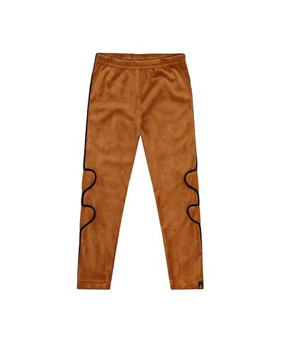 Deux Par Deux Deux par Deux Girls' Velvet Shimmer Finish Heart Applique Leggings