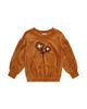 Deux Par Deux Deux par Deux Girls' Velvet Shimmer Flower Applique Elastic Hem Top - 1