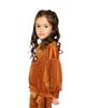 Deux Par Deux Deux par Deux Girls' Velvet Shimmer Flower Applique Elastic Hem Top - 3
