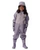 Deux Par Deux Deux par Deux Girls' Waterproof Hooded Reflective Rain One Piece - 1