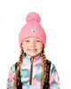 Deux Par Deux Deux par Deux Girls' Winter Cable Pattern Fleece-Lined Pompom Knit Hat - 4