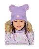 Deux Par Deux Deux par Deux Girls' Winter Cat Ears Fleece-Lined Chin Tie Knit Hat - 5