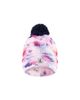 Deux Par Deux Deux par Deux Girls' Winter Floral Fleece-Lined Pompom Knit Hat - 1