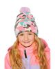 Deux Par Deux Deux par Deux Girls' Winter Jacquard Lined Pompom Knit Hat - 4
