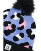 Deux Par Deux Deux par Deux Girls' Winter Leopard Jacquard Fleece-Lined Pompom Knit Hat - 3
