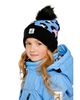 Deux Par Deux Deux par Deux Girls' Winter Leopard Jacquard Fleece-Lined Pompom Knit Hat - 4