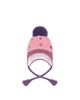 Deux Par Deux Deux par Deux Girls' Winter Peruvian Embroidered Fleece-Lined Pompom Knit Hat - 1