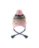 Deux Par Deux Deux par Deux Girls' Winter Peruvian Fleece-Lined Braided Pompom Knit Hat - 2