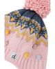 Deux Par Deux Deux par Deux Girls' Winter Peruvian Fleece-Lined Braided Pompom Knit Hat - 3