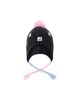 Deux Par Deux Deux par Deux Girls' Winter Peruvian Gummy Bear Fleece-Lined Pompom Knit Hat - 1