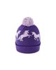 Deux Par Deux Deux par Deux Girls' Winter Unicorn Rolled Cuff Pompom Knit Hat - 2