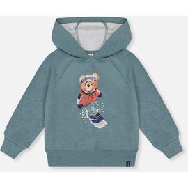 Deux par Deux Deux par Deux Graphic Drawstring Hood Ribbed Cuff Hoodie