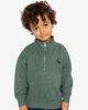 Deux par Deux Deux par Deux Half Zip Mock Neck Brushed Knit Deer Graphic Sweater - 2