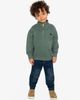 Deux par Deux Deux par Deux Half Zip Mock Neck Brushed Knit Deer Graphic Sweater - 5