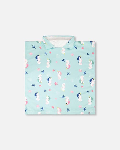 Deux par Deux Deux par Deux Hooded Seahorse Beach Towel