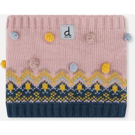 Deux par Deux Deux par Deux Jacquard Fleece-Lined Tubular Knit Neckwarmer