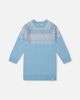 Deux par Deux Deux par Deux Knit Fair Isle Yoke Raglan Sleeve Dress - 1