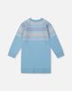 Deux par Deux Deux par Deux Knit Fair Isle Yoke Raglan Sleeve Dress - 2