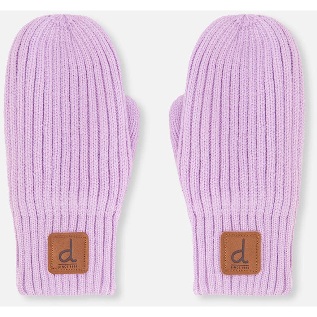 Deux par Deux Deux par Deux Knit Lined Ribbed Cuff Mittens