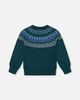 Deux par Deux Deux par Deux Knit Nordic Jacquard Raglan Sleeve Sweater - 2