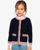 Deux par Deux Deux par Deux Knitted Button Front Striped Trim Cardigan - 2