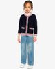 Deux par Deux Deux par Deux Knitted Button Front Striped Trim Cardigan - 5
