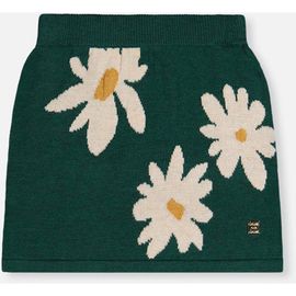 Deux par Deux Deux par Deux Knitted Daisy Jacquard Elastic Waist Skirt