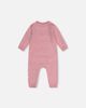 Deux par Deux Deux par Deux Knitted Flower Stripe Button Romper - 3