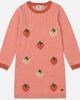 Deux par Deux Deux par Deux Knitted Strawberry Jacquard Ribbed Trim Dress - 1