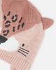 Deux par Deux Deux par Deux Leopard Face Fleece Lined Ear Flap Winter Knit Hat - 4