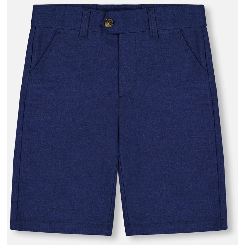Deux par Deux Deux par Deux Little Boy's Slant Pocket Bermuda Shorts Navy Blue