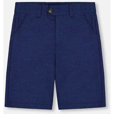 Deux par Deux Deux par Deux Little Boy's Slant Pocket Bermuda Shorts Navy Blue