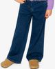 Deux par Deux Deux par Deux Lurex Topstitch Wide Leg Jeggings - 2