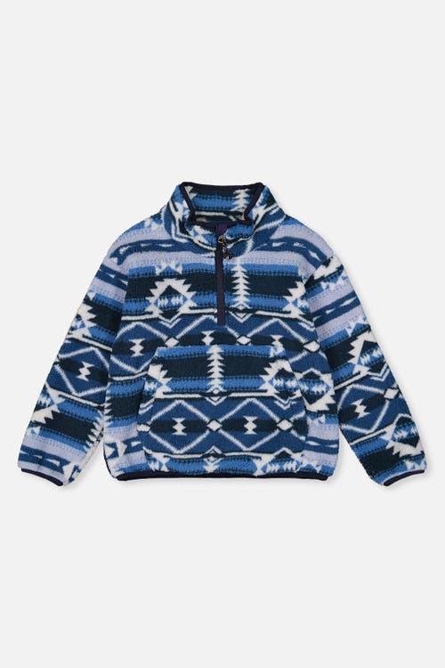 Deux par Deux Deux par Deux Mid-Season Plush Half Zip Kangaroo Pocket Pullover Jacket