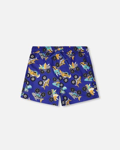 Deux par Deux Deux par Deux Mid Thigh Elastic Waist Truck Boardshorts
