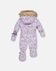 Deux par Deux Deux par Deux Mini Flowers Original One Piece Puffy Snowsuit with Removable Mittens and Boots - 5