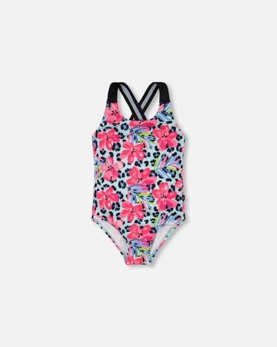 Deux par Deux Deux par Deux One-Piece Floral and Leopard Swimsuit