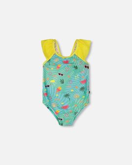 Deux par Deux Deux par Deux One-Piece Ruffle Beach Swimsuit