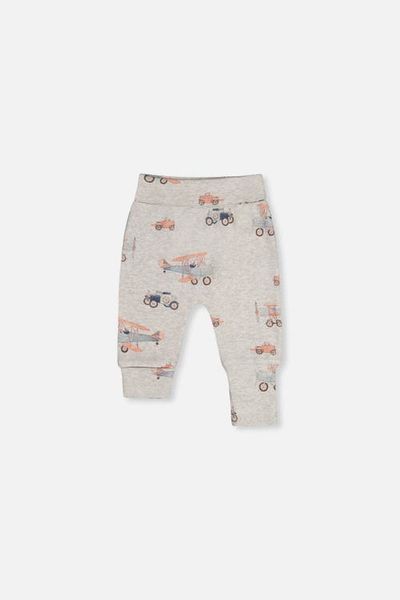 Deux par Deux Deux par Deux Organic Cotton Airplane Foldover Waist Evolutive Pants