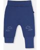 Deux par Deux Deux par Deux Organic Cotton Cloud Detail Foldover Waist Evolutive Pants - 1