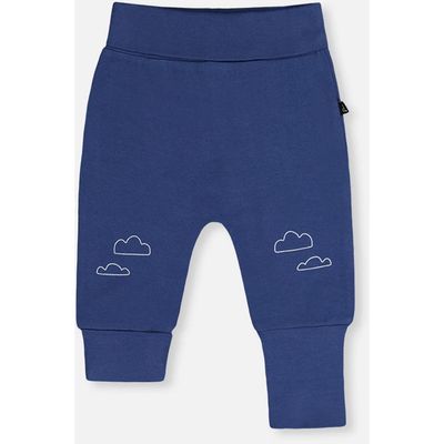 Deux par Deux Deux par Deux Organic Cotton Cloud Detail Foldover Waist Evolutive Pants