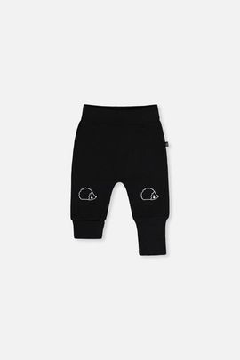 Deux par Deux Deux par Deux Organic Cotton Hedgehog Foldover Waist Evolutive Pants