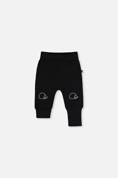 Deux par Deux Deux par Deux Organic Cotton Hedgehog Foldover Waist Evolutive Pants